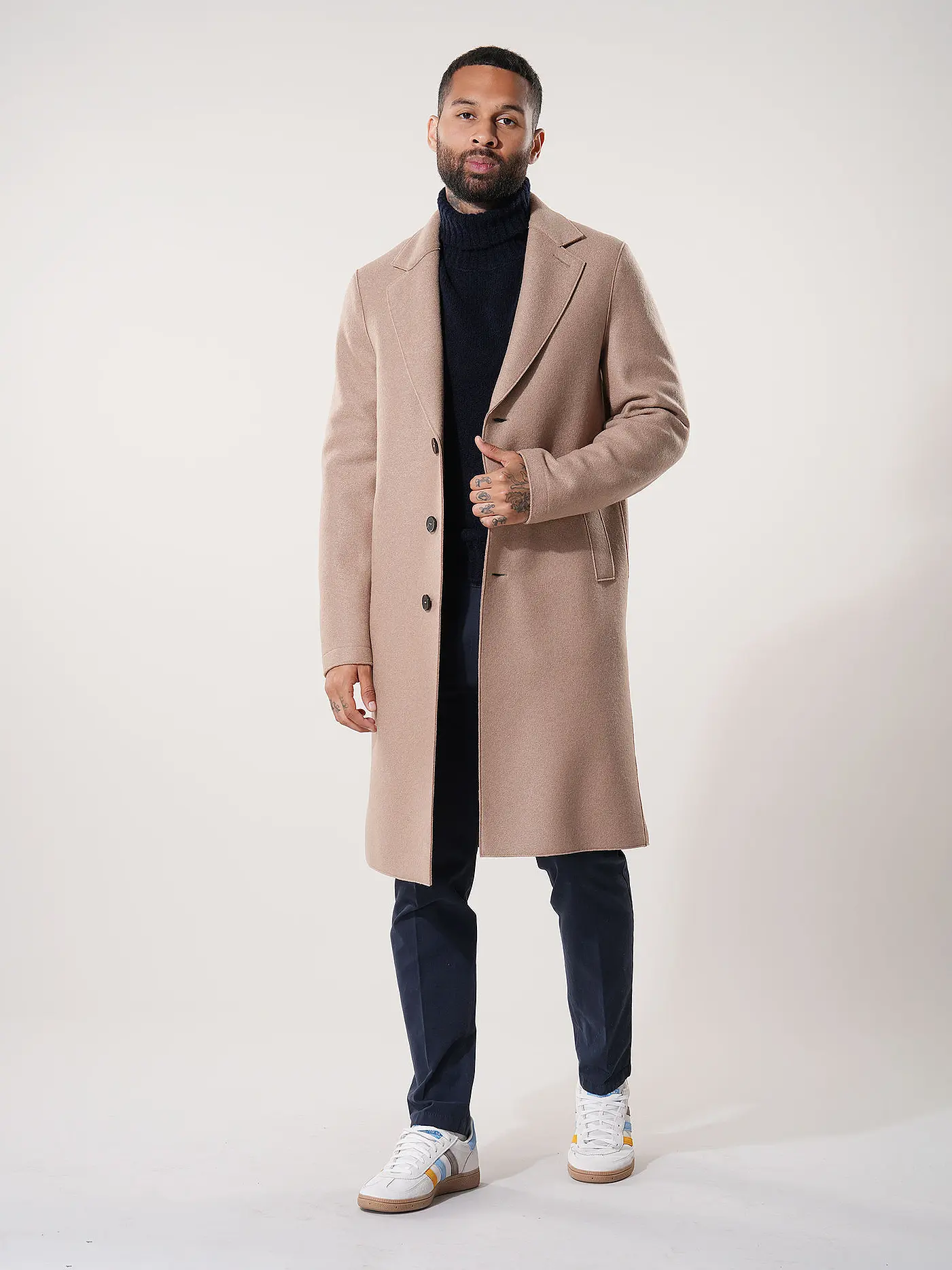 HARRIS WHARF LONDON | Wollmantel | camel
